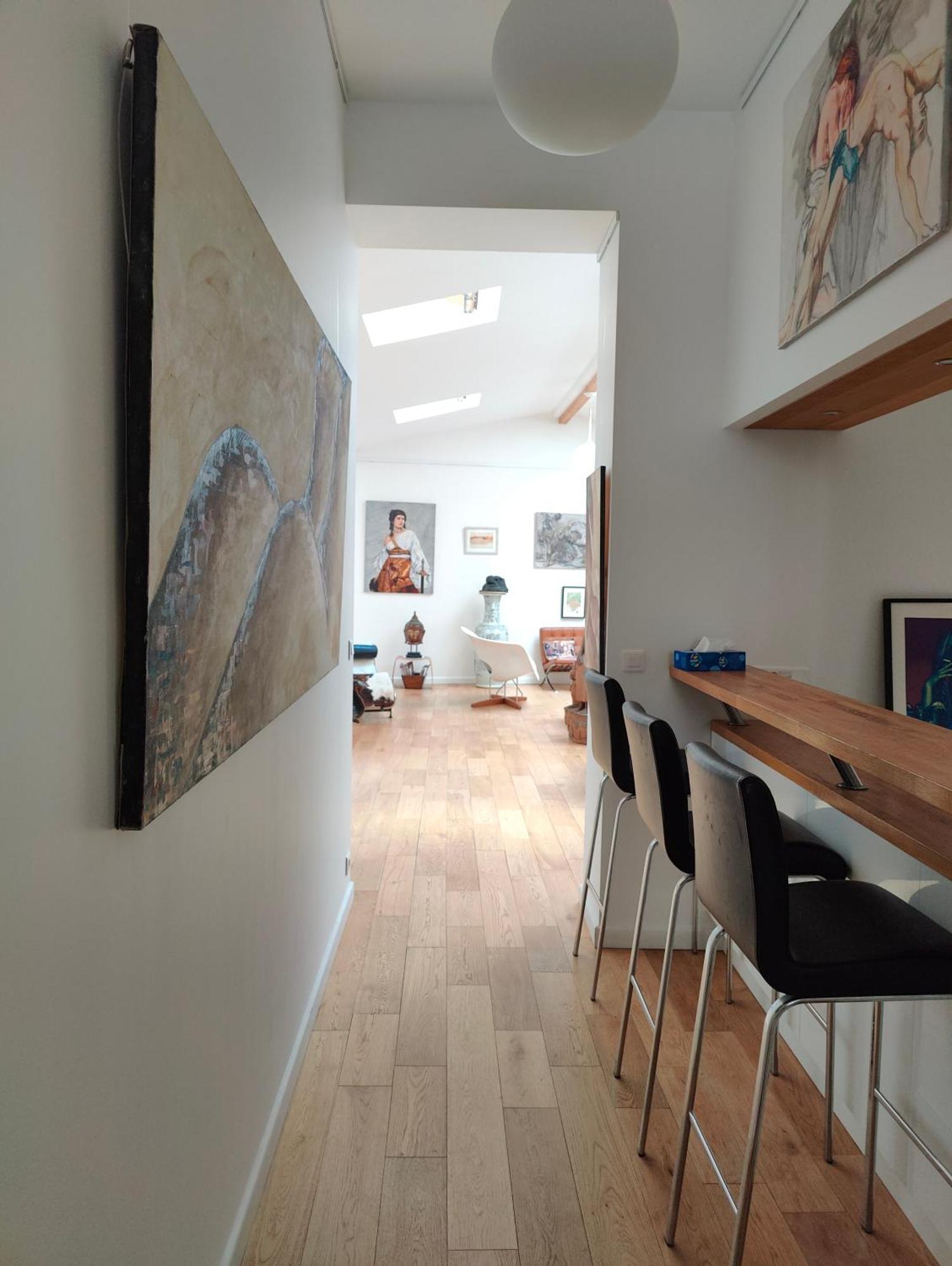 Loft, Atelier Artiste Montmartre Apartment Paris Bagian luar foto