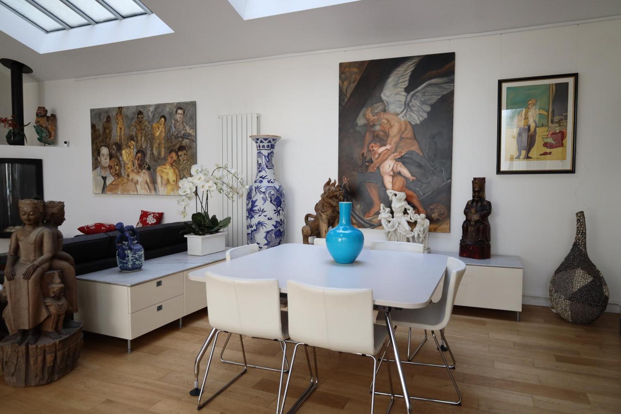 Loft, Atelier Artiste Montmartre Apartment Paris Bagian luar foto