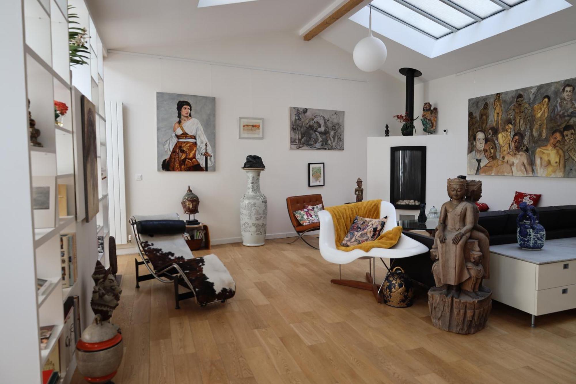 Loft, Atelier Artiste Montmartre Apartment Paris Bagian luar foto